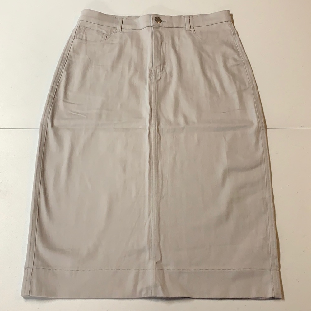 Jade Mackenzie Light Grey Denim Skirt